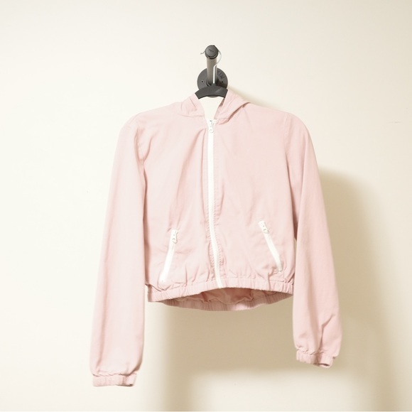 Forever 21 Twill Cropped Jacket Pink Size US S - Picture 1 of 5